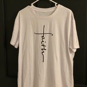 White “Faith” Shirt (Non-Branded)